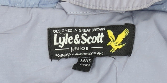 Lyle & Scott Girls Hooded Blue Jacket 14-15 Years