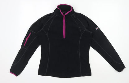 Berghaus Women's Black Fleece Half-Zip Sweatshirt Size 10