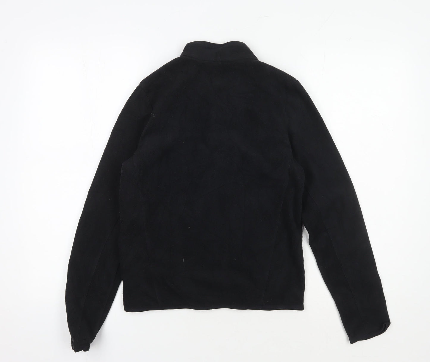 Decathlon Girls Black Fleece Jacket Size 12 Lightweight Activewear