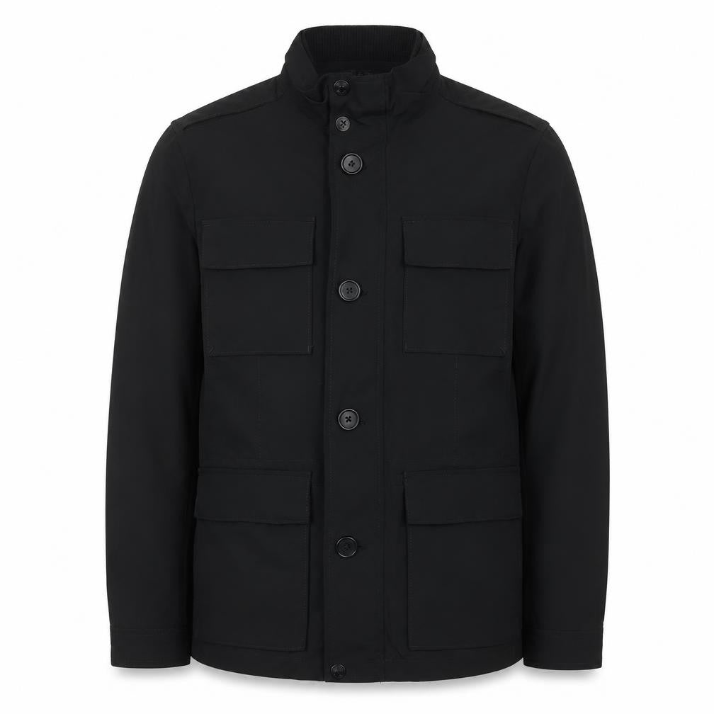 Mens UK Size S Marks and Spencer Black Military Jacket