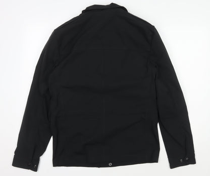 Mens UK Size S Marks and Spencer Black Military Jacket