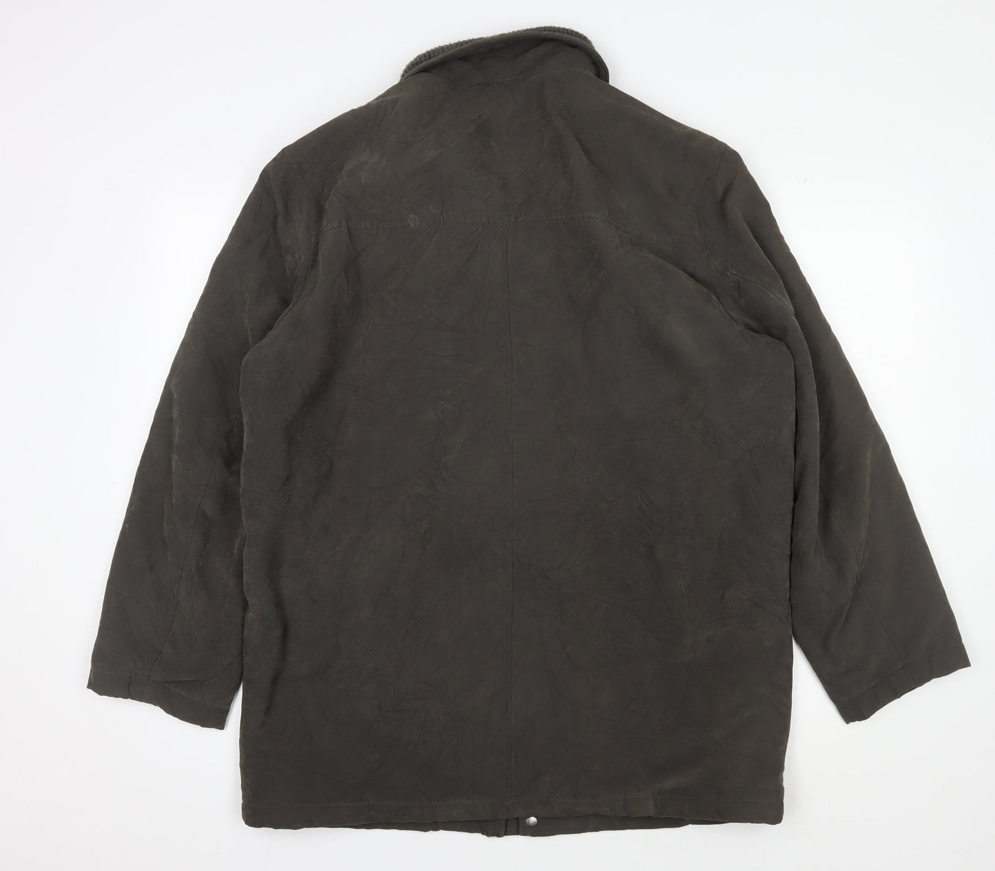 Mens UK Size M Greenwoods Green Overcoat