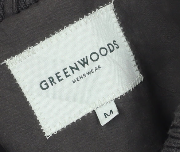 Mens UK Size M Greenwoods Green Overcoat