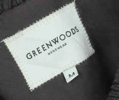 Mens UK Size M Greenwoods Green Overcoat