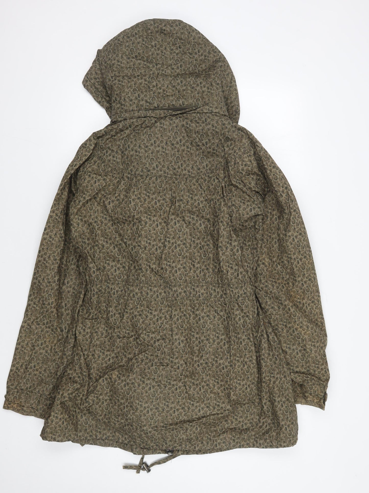 Womens UK Size 12 Denim Co Brown Parka Coat