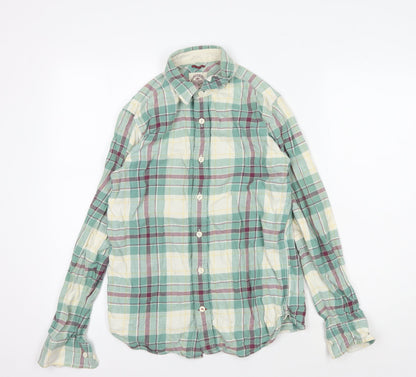 Fat Face Men's Multicoloured Plaid Button-Up Shirt XS