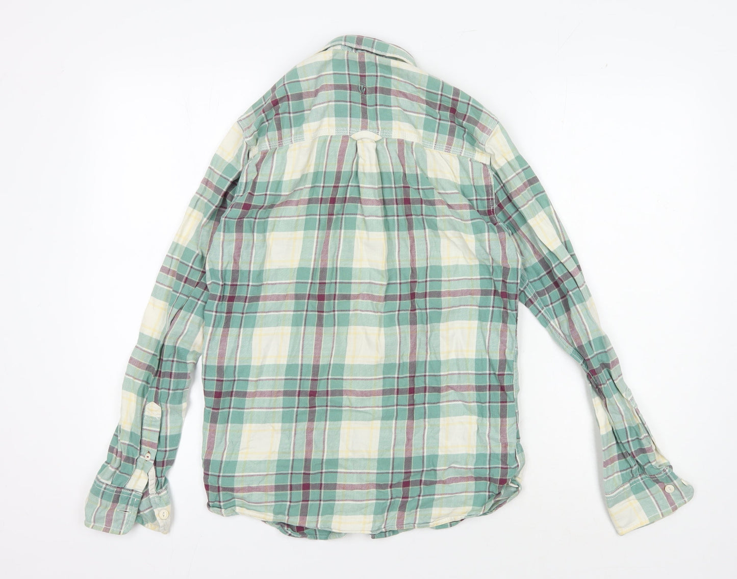 Fat Face Men's Multicoloured Plaid Button-Up Shirt XS