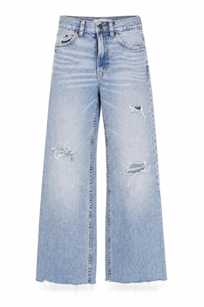 Womens UK Size 4 Pull&Bear Regular Fit Straight Blue Jeans