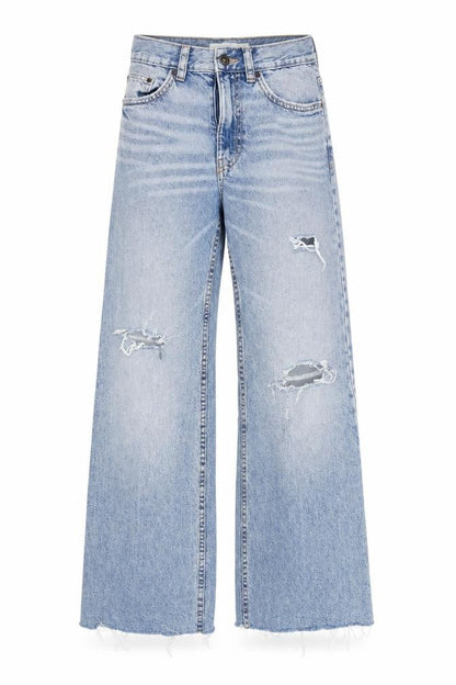Womens UK Size 4 Pull&Bear Regular Fit Straight Blue Jeans