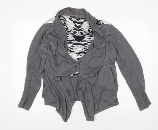 Womens UK Size 14 Mint Velvet Grey Cardigan Jumper