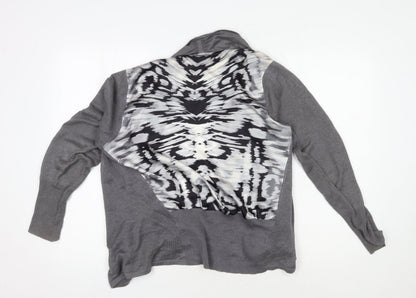 Womens UK Size 14 Mint Velvet Grey Cardigan Jumper