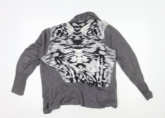 Womens UK Size 14 Mint Velvet Grey Cardigan Jumper