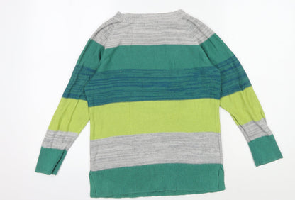 Gap Women's Multicoloured Striped Pullover Jumper M
