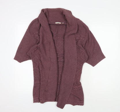 Womens UK Size S FatFace Purple Cardigan Jumper
