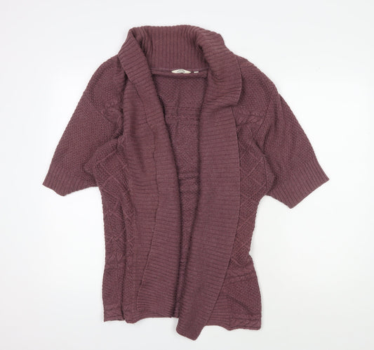 Womens UK Size S FatFace Purple Cardigan Jumper