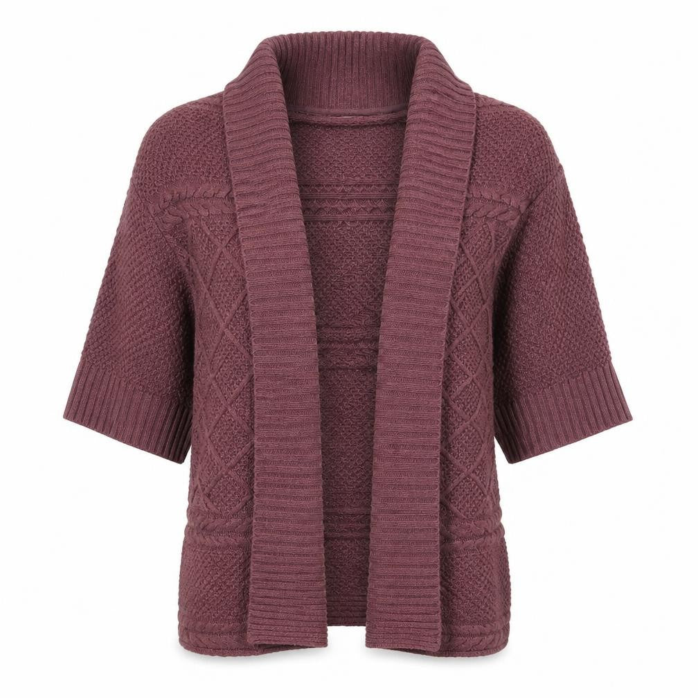 Womens UK Size S FatFace Purple Cardigan Jumper