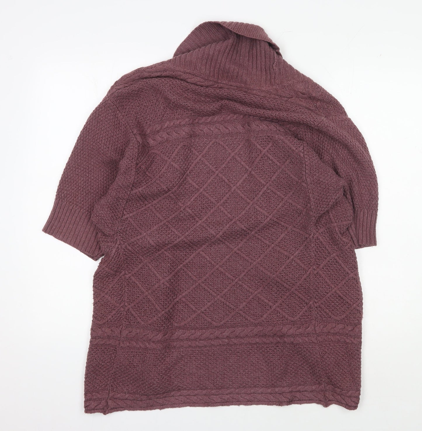 Womens UK Size S FatFace Purple Cardigan Jumper