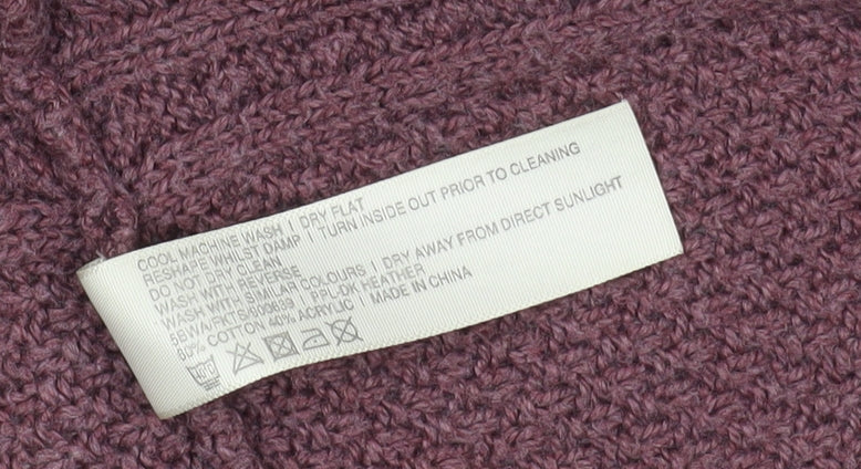 Womens UK Size S FatFace Purple Cardigan Jumper