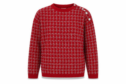 Womens UK Size M Damart Red Pullover Jumper