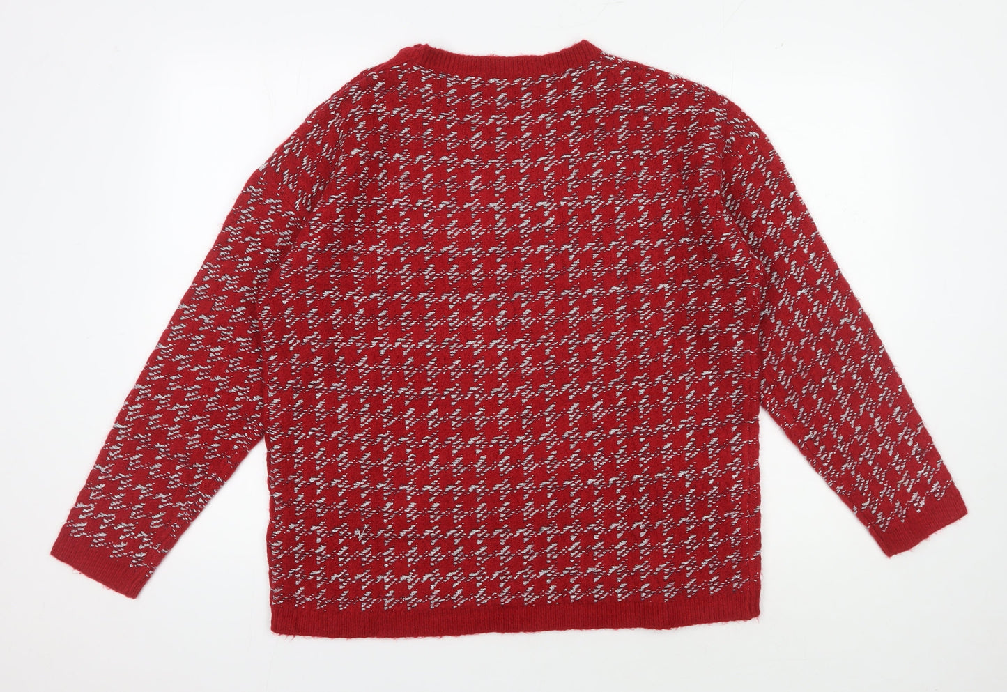 Womens UK Size M Damart Red Pullover Jumper