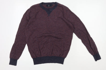 J.Crew Men's S Multicoloured Striped Pullover, Casual Jumper