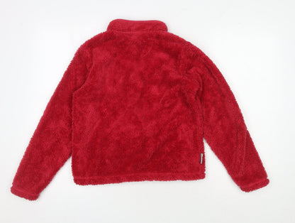 Peter Storm Girls Fleece Sweatshirt Red 11-12 Years 1/2 Zip