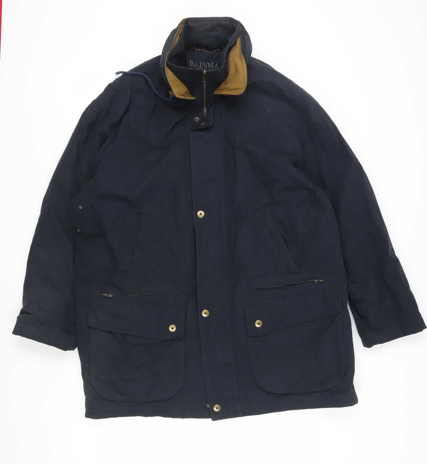 Mens UK Size 40 RAINMAN Black Parka Coat
