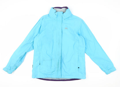 Womens UK Size L Trespass Blue Rain Coat