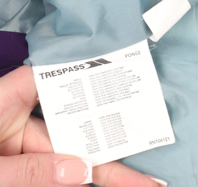 Womens UK Size L Trespass Blue Rain Coat