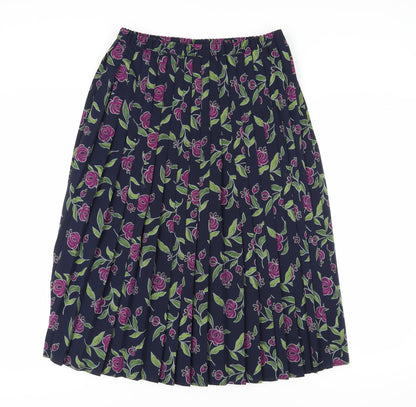 Eastex Women's Multicoloured Size 14 Pleated Skirt