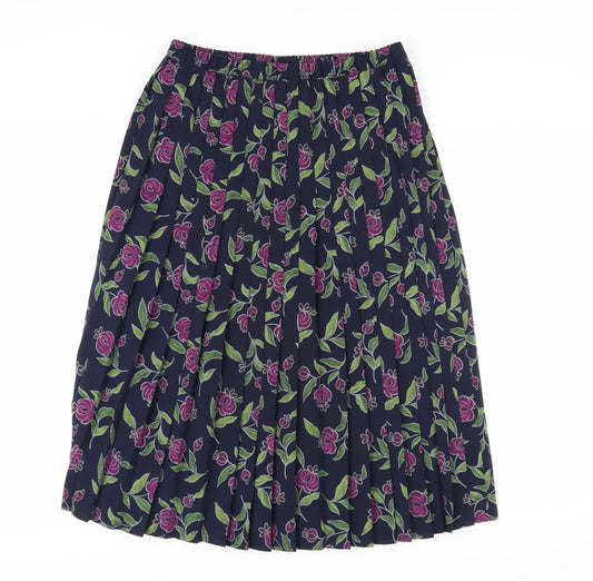 Eastex Women's Multicoloured Size 14 Pleated Skirt