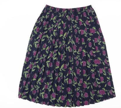 Eastex Women's Multicoloured Size 14 Pleated Skirt