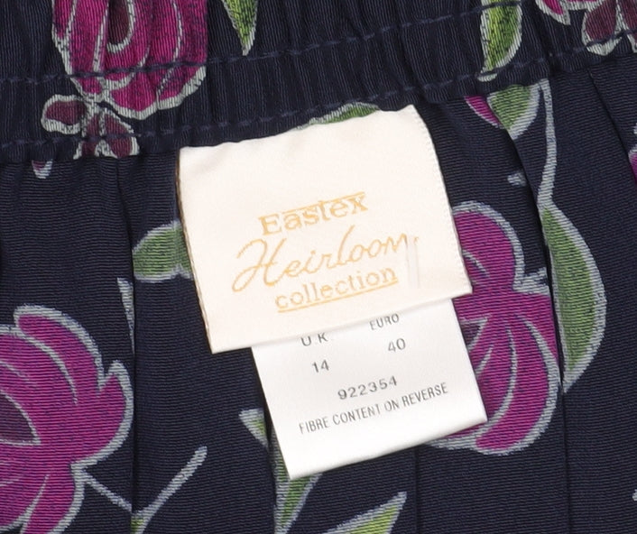 Eastex Women's Multicoloured Size 14 Pleated Skirt