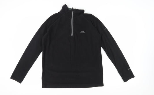 Trespass Black 1/2 Zip Fleece Sweatshirt XS Men