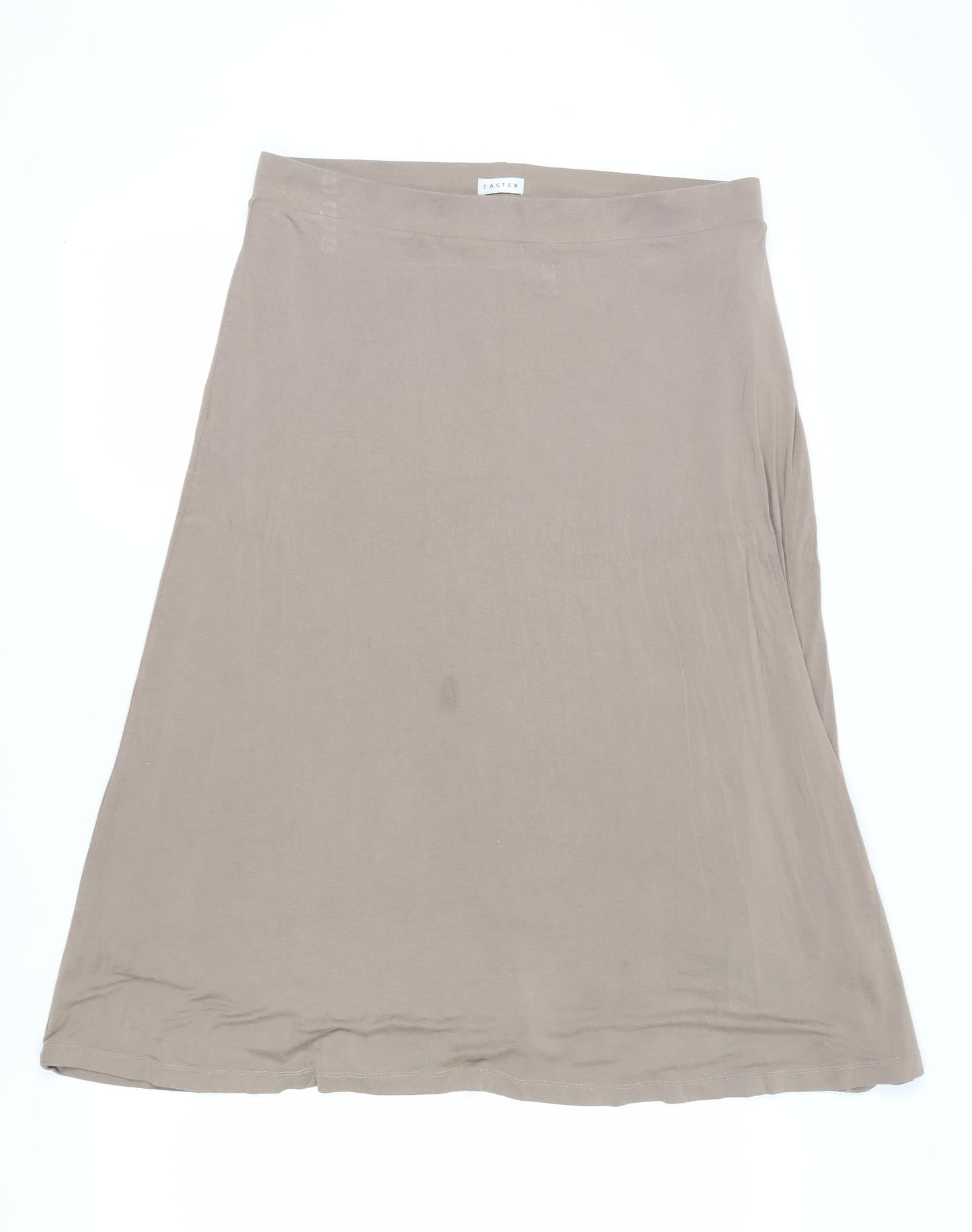 EaSTeX Beige A-Line Midi Skirt for Women Size 16