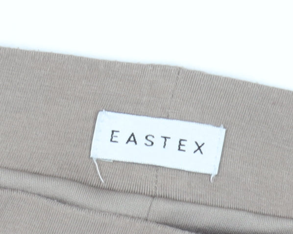 EaSTeX Beige A-Line Midi Skirt for Women Size 16