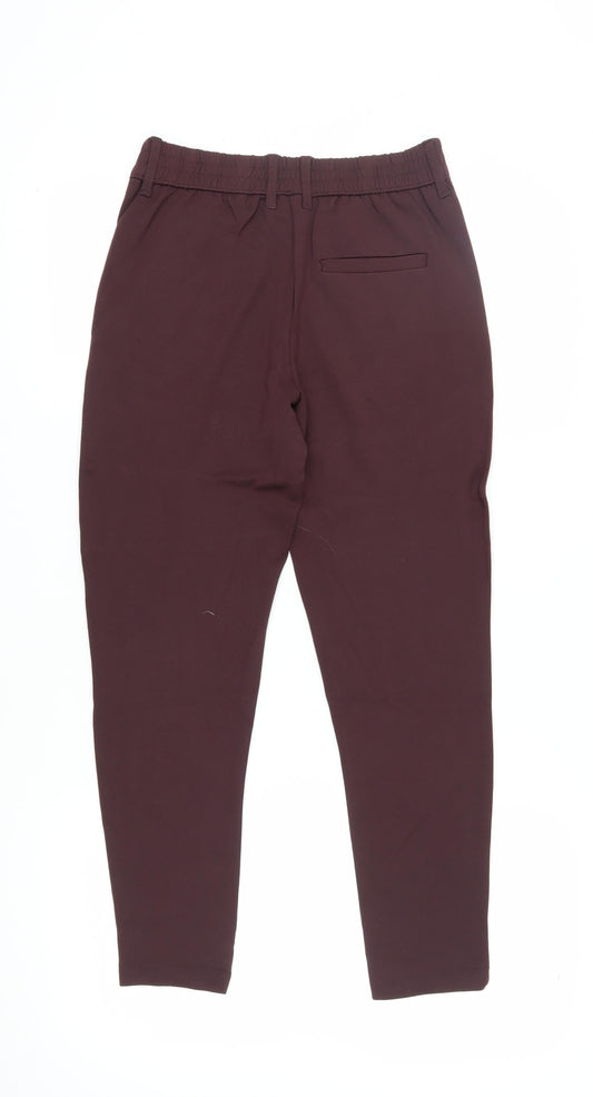 Jacqueline de Yong Brown Women's Straight Trousers S