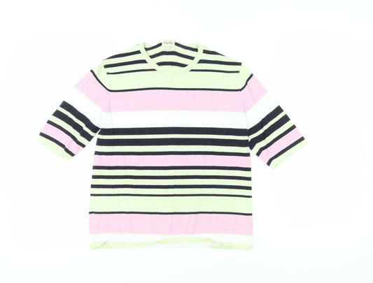 Womens UK Size S Viyella Multicoloured Jersey T-Shirt