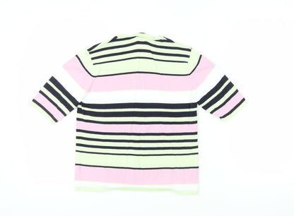 Womens UK Size S Viyella Multicoloured Jersey T-Shirt