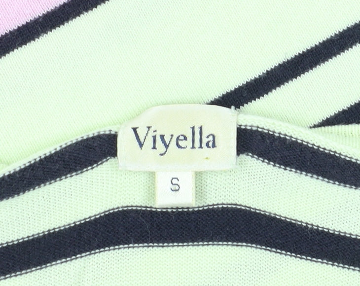 Womens UK Size S Viyella Multicoloured Jersey T-Shirt