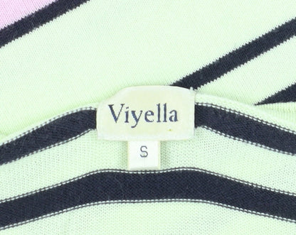 Womens UK Size S Viyella Multicoloured Jersey T-Shirt