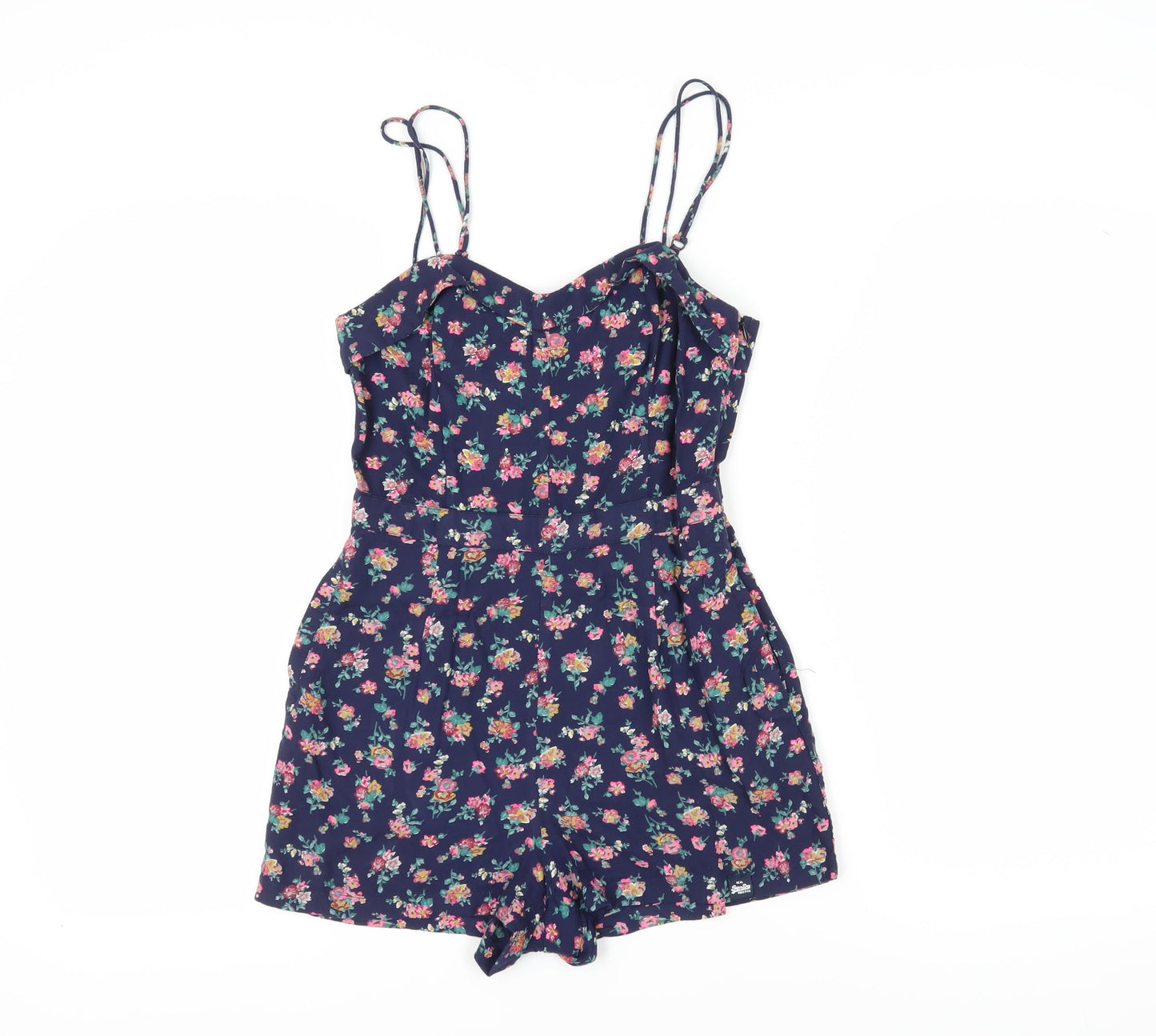 Superdry Women's Multicoloured 2XS Floral Playsuit