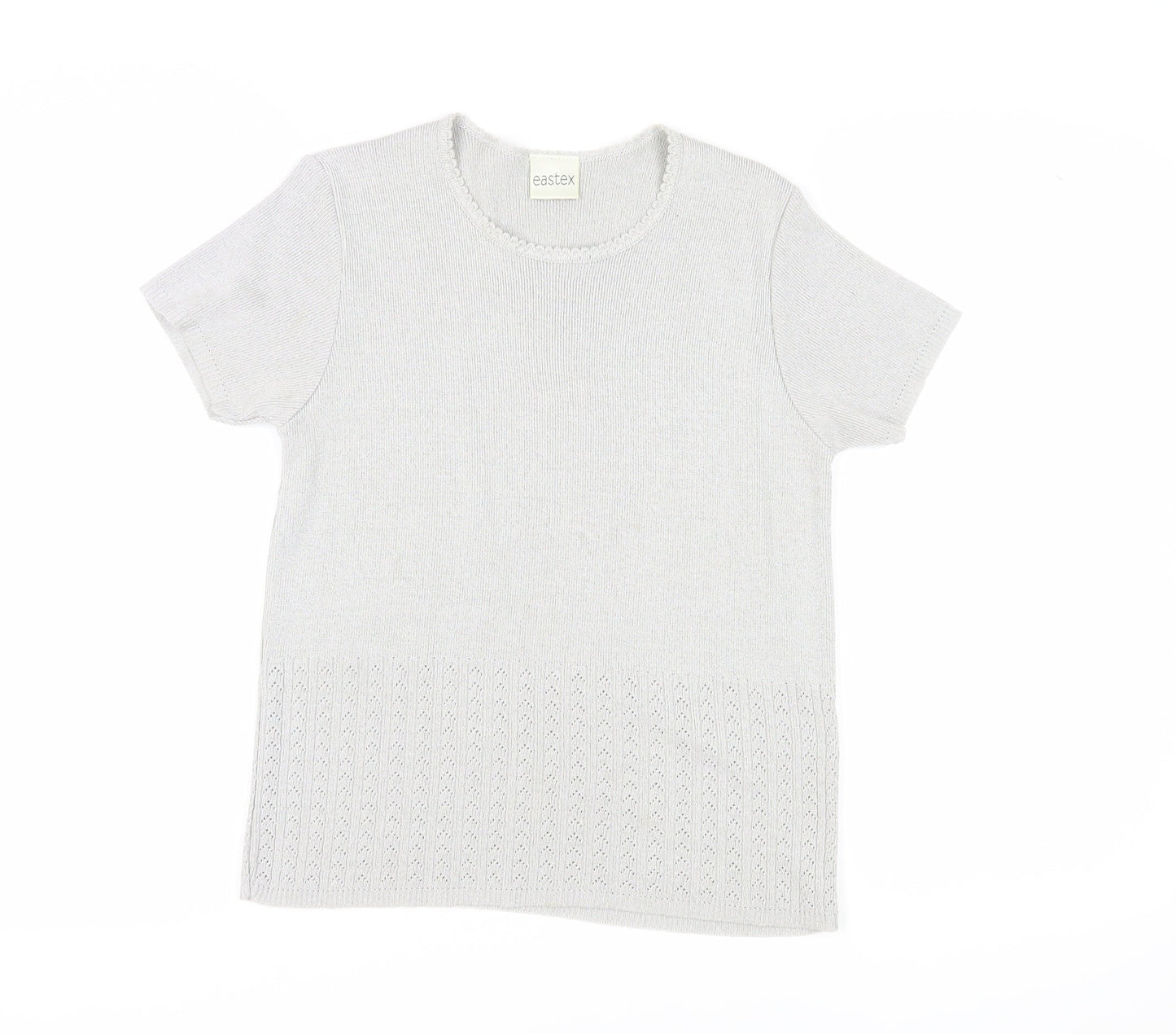 Eastex Women's Ivory Pullover Jumper, M, Short Sleeve