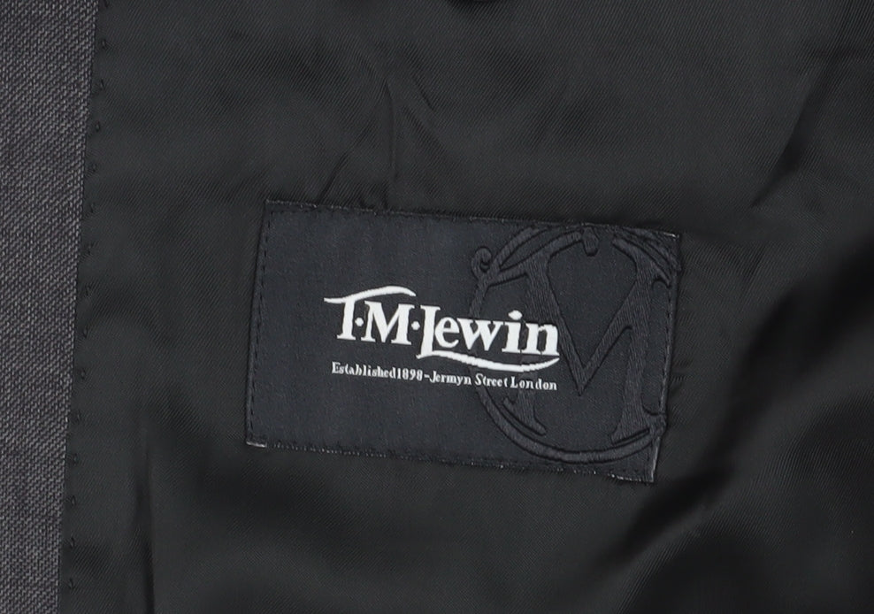 Mens UK Size 42 T.M.Lewin Regular Grey Suit Jacket