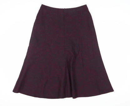 Eastex Women's Purple A-Line Midi Skirt Size 12