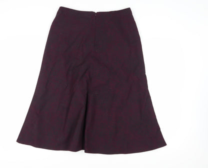 Eastex Women's Purple A-Line Midi Skirt Size 12