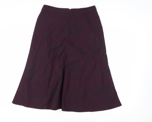 Eastex Women's Purple A-Line Midi Skirt Size 12