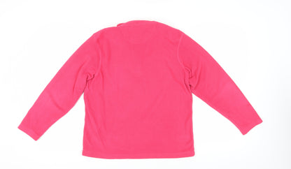 Regatta Women's Pink Fleece Half-Zip Sweatshirt Size 14
