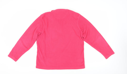 Regatta Women's Pink Fleece Half-Zip Sweatshirt Size 14