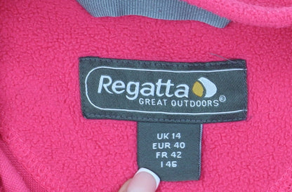 Regatta Women's Pink Fleece Half-Zip Sweatshirt Size 14